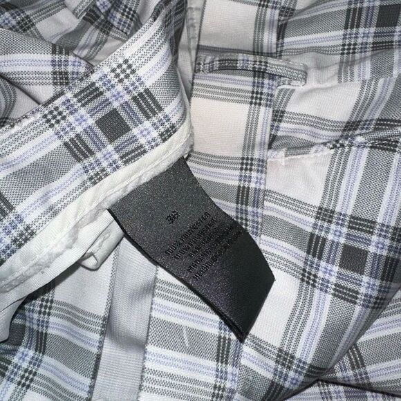 Savane Plaid Flat Front Shorts - Picture 9 of 9